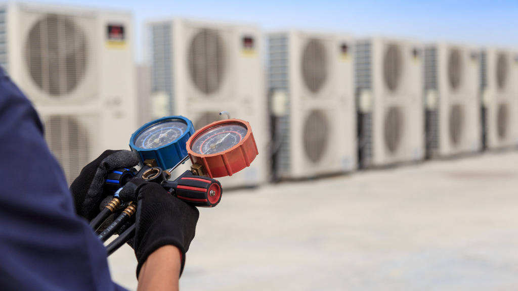 Elektronische Kühlmaschinen, Klimaanlagen und klimatechnische Messgeräte